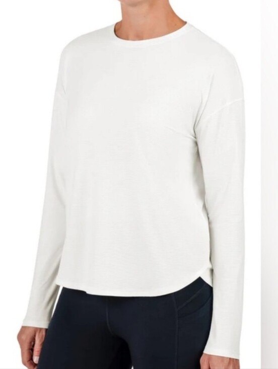 Tuff Athletics Tops - Tuff Athletics Long Sleeve Crewneck Activewear Top Womens Size XXL White Casual